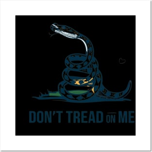 Don't trade on me , Gadsden flag snake freedom design Posters and Art